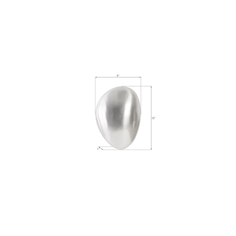 Small Silver Aluminum River Stone Wall Tile