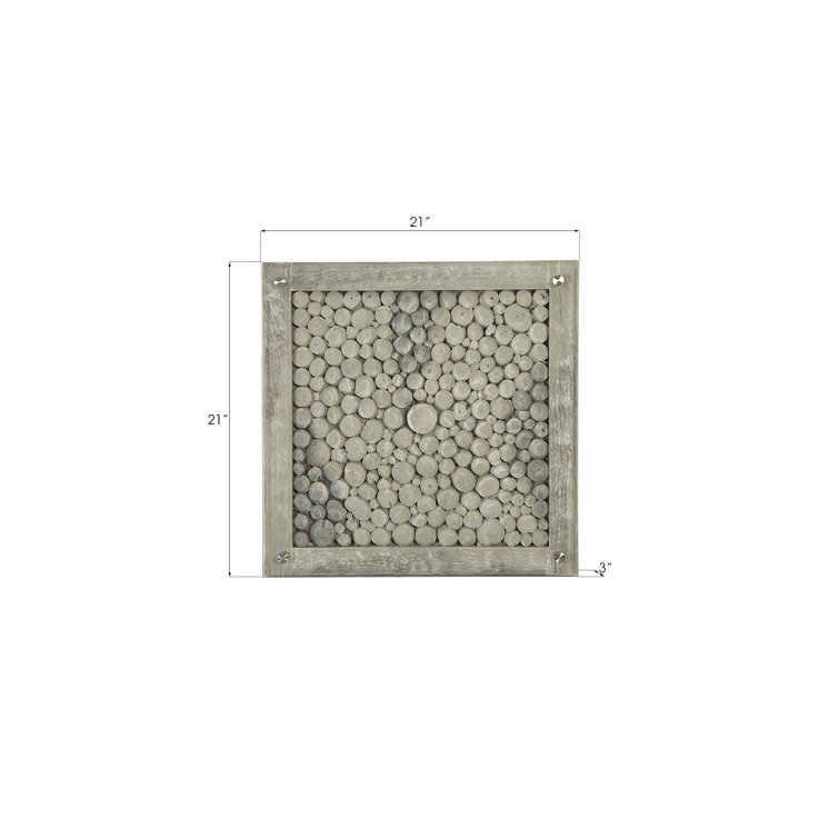 Phillips Silver Grey Driftwood Inspired Wall Tile Decor