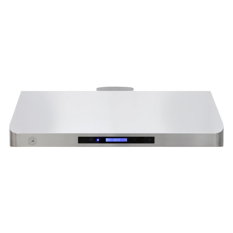 Brama 36-Inch Stainless Steel Under Cabinet Range Hood with LED Lights