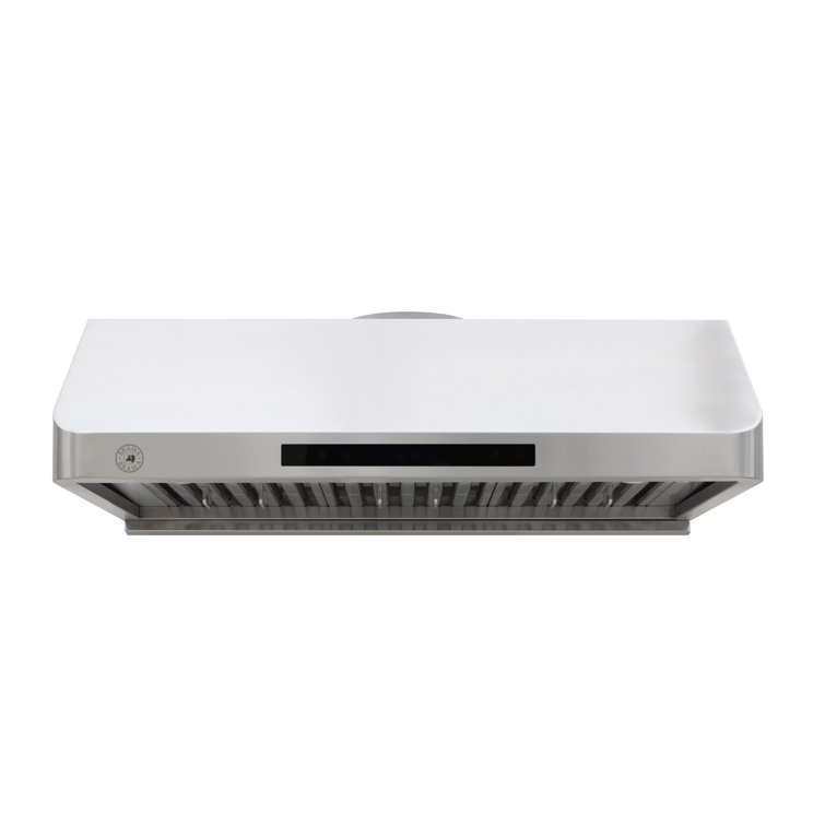 Brama 36-Inch Stainless Steel Under Cabinet Range Hood with LED Lights