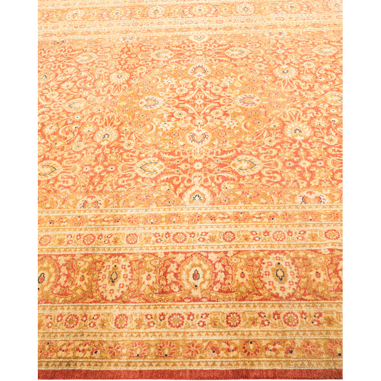 Handmade Ivory Wool Rectangular Area Rug 6'4" x 9'5"