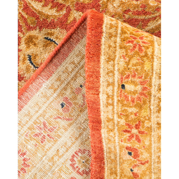 Handmade Ivory Wool Rectangular Area Rug 6'4" x 9'5"