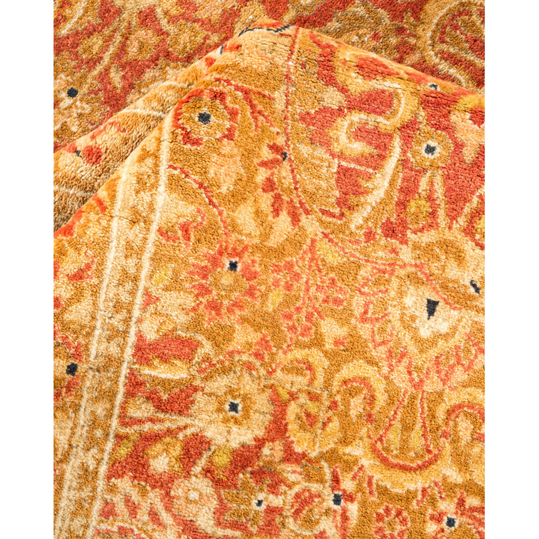 Handmade Ivory Wool Rectangular Area Rug 6'4" x 9'5"
