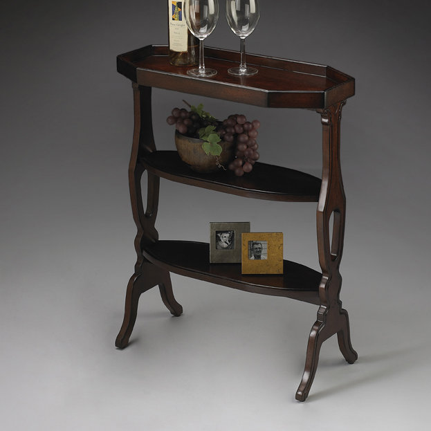 Small Plantation Cherry Octagonal Accent Table