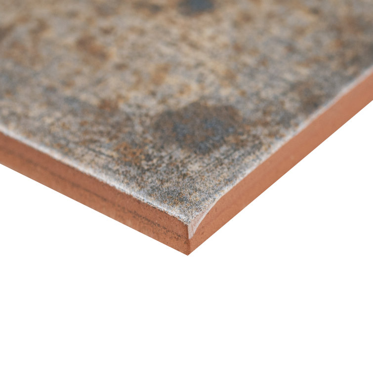 Marza Rust Glossy Brown Ceramic Subway Wall Tile