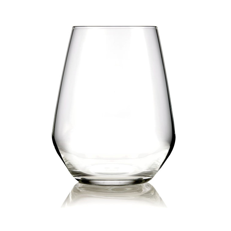 Libbey Signature ClearFire Stemless Wine Glasses Set of 6