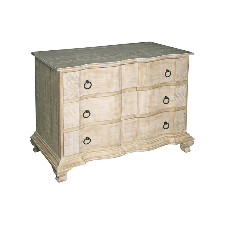 Lexington Gray Wax 3-Drawer Traditional Wood Dresser