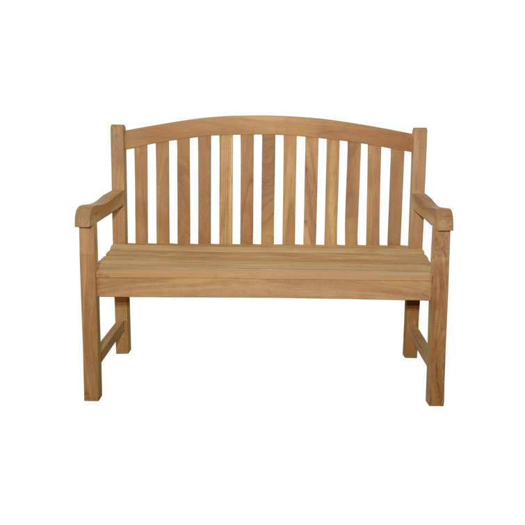 Chelsea Natural Teak 2-Seater Outdoor Bench