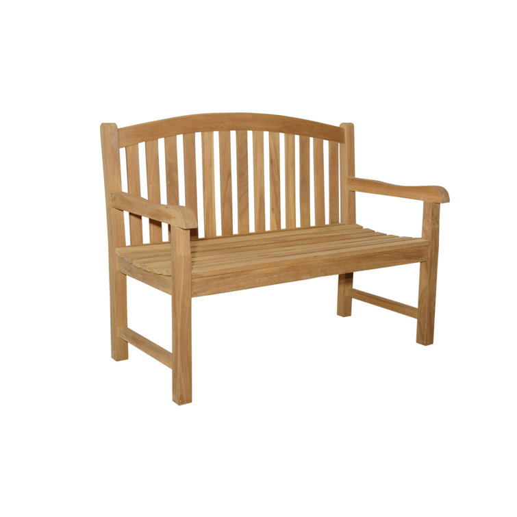 Chelsea Natural Teak 2-Seater Outdoor Bench