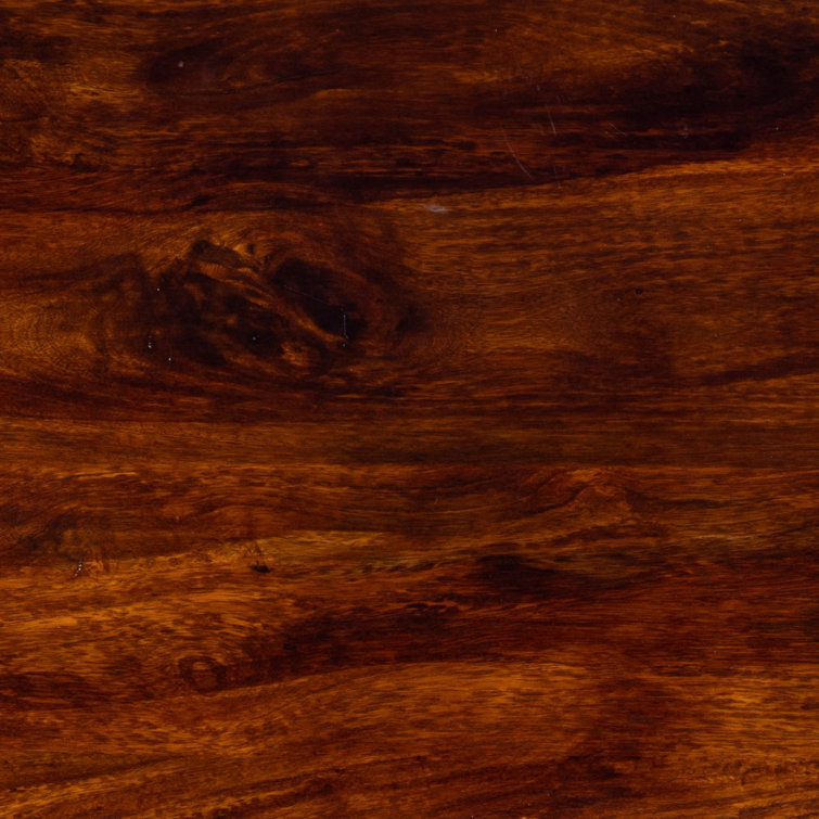 Handcrafted Mango Wood and Brass Storage Coffee Table