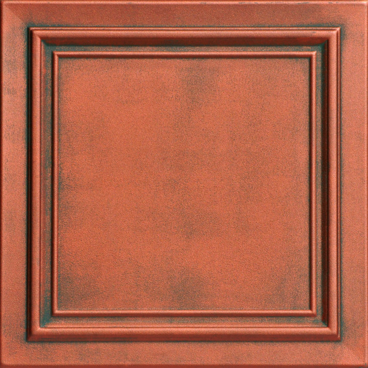 Copper Patina Textured Polystyrene Ceiling Tile Set