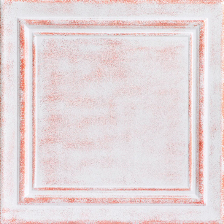 White Washed Copper Textured Polystyrene Ceiling Tile