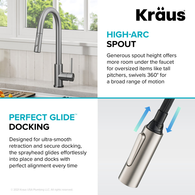 Spot Free Stainless Steel Touch Kitchen Faucet with Pull-Down Sprayer