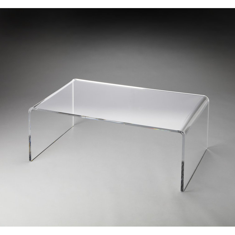 Crystal Clear Rectangular Acrylic Coffee Table
