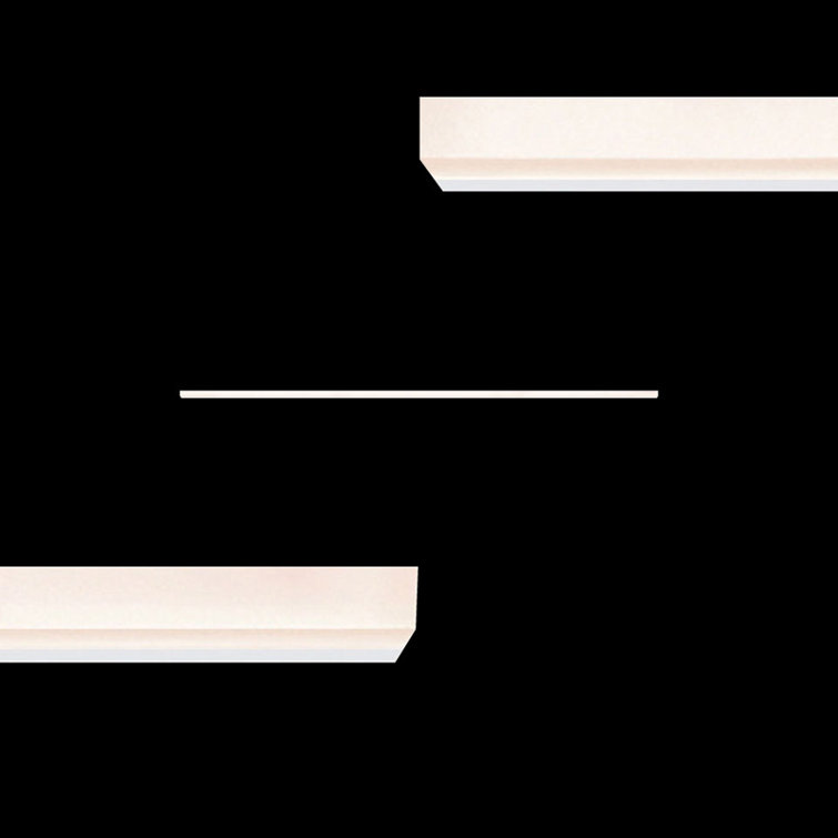 Sleek Satin White LED Wall Sconce 59.5" Dimmable Direct Wired