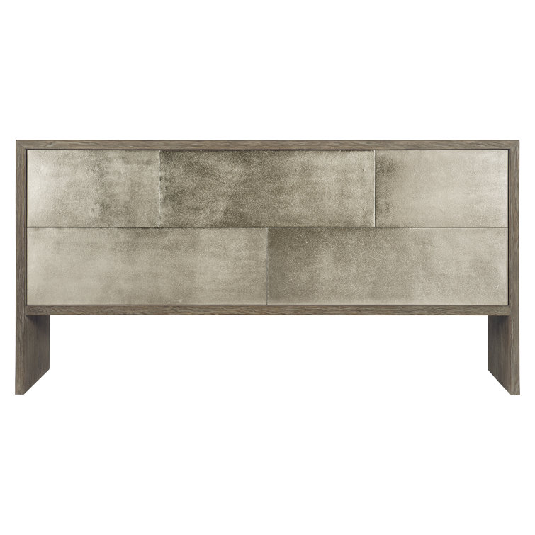 Lowe Transitional Cream 5-Drawer Dresser in Jicama Finish
