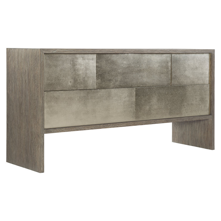 Lowe Transitional Cream 5-Drawer Dresser in Jicama Finish