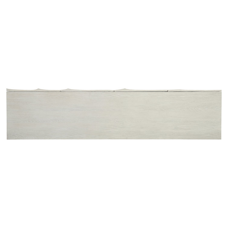 Jicama White Oak 84'' Media Console with Adjustable Shelves