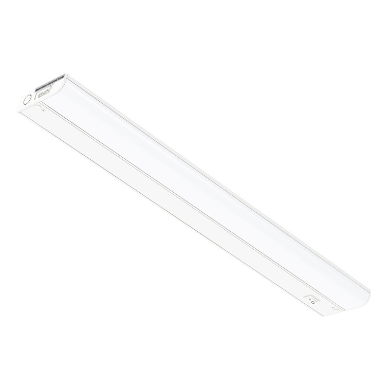 24-Inch Matte White Aluminum Under Cabinet LED Light