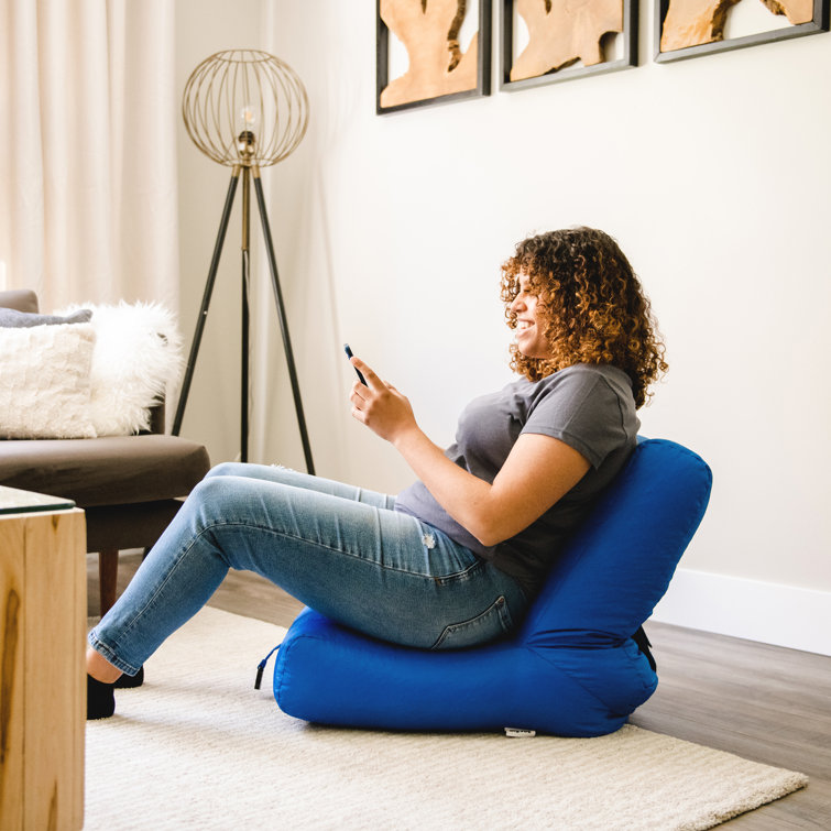 Pacific Blue Polyester Grab & Go Outdoor Bean Bag Chair