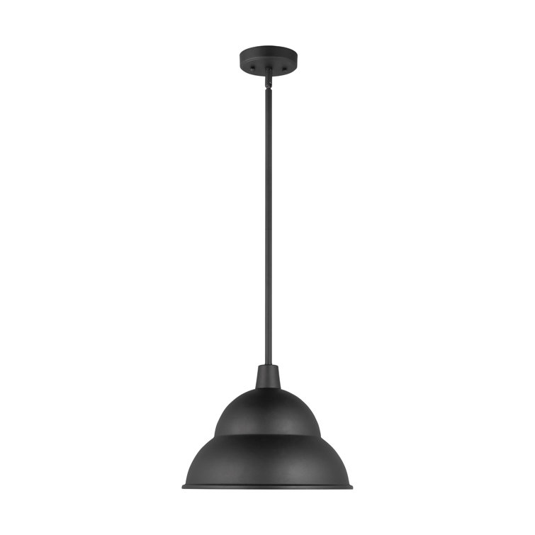 Classic White Aluminum Barn Light Outdoor Pendant