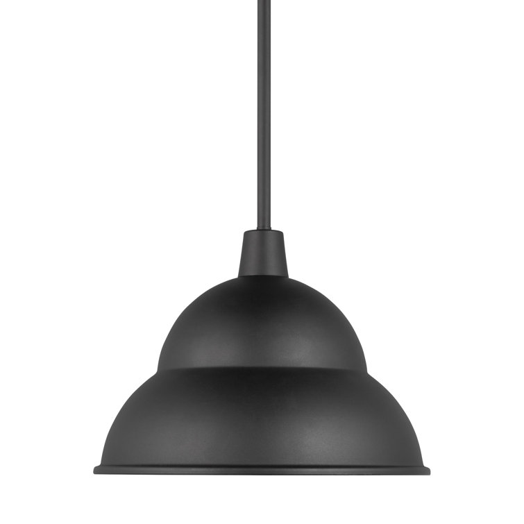 Classic White Aluminum Barn Light Outdoor Pendant