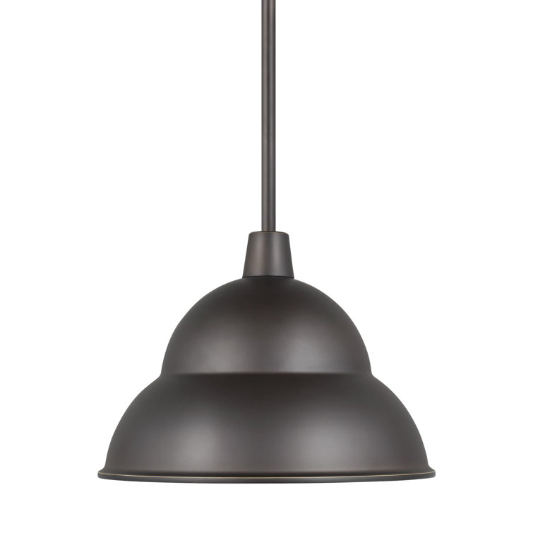 Classic White Aluminum Barn Light Outdoor Pendant