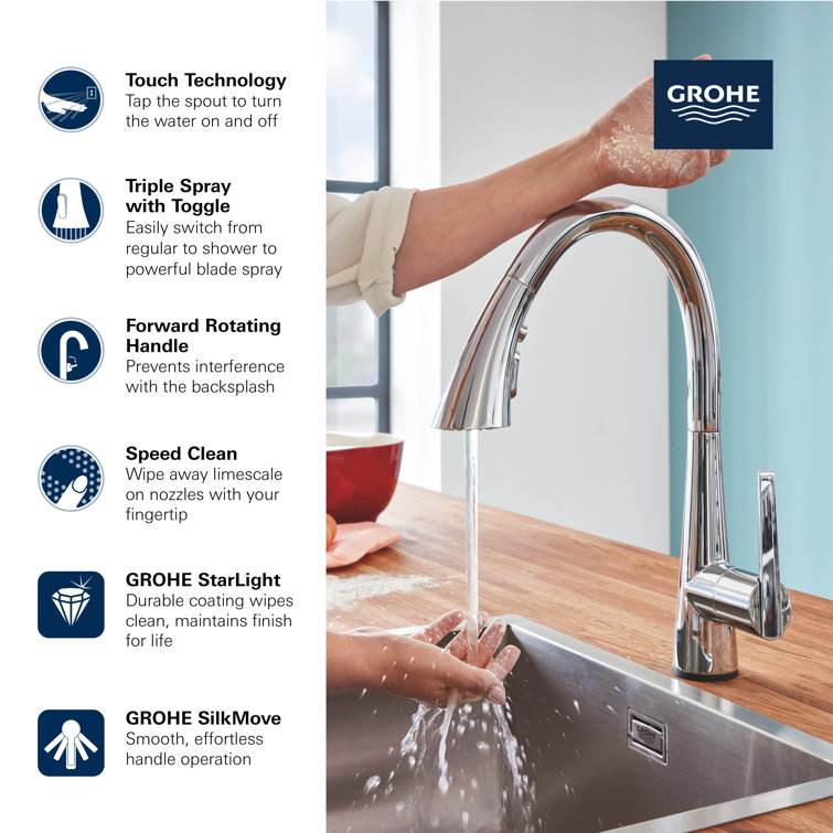 16" Stainless Steel Pull-Down Spray Kitchen Faucet