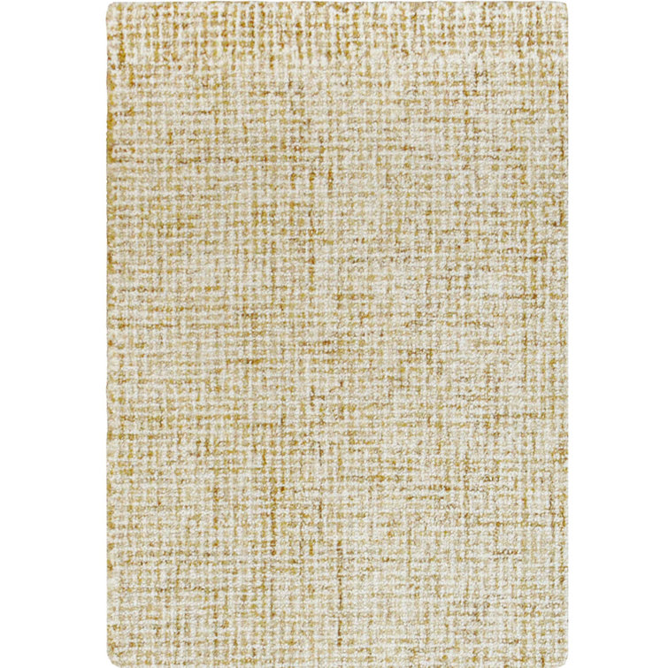 Handmade Wheat Tufted Wool Rectangular Area Rug