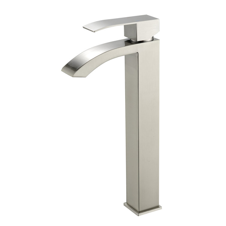 Brushed Nickel Single Handle Vessel Sink Faucet