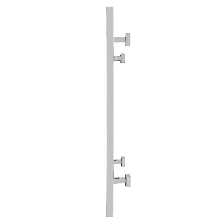 Polished Stainless Steel Wall-Mounted 10-Bar Towel Warmer