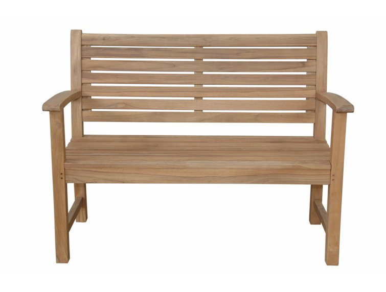 Victoria 48" Natural Finish A-Grade Teak Solid Wood Outdoor Bench