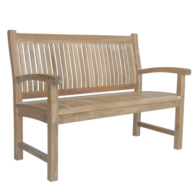 Sahara 47" Teak 2-Seater Outdoor Bench