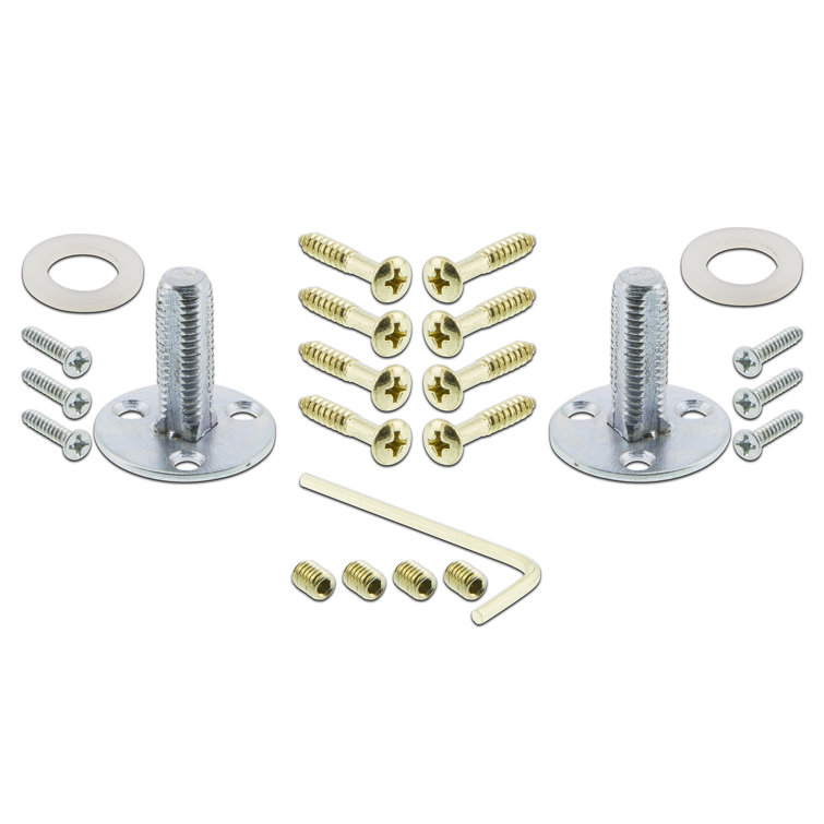 Unlacquered Brass New York Plate with Crystal Door Knob