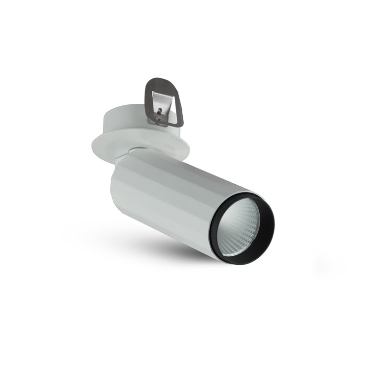 White Adjustable LED Flush Mounted Spotlight