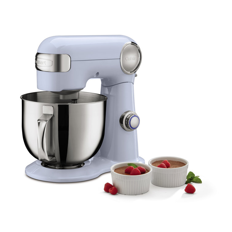Arctic Blue 5.5 Quart Stainless Steel Bowl Stand Mixer with 12 Speeds