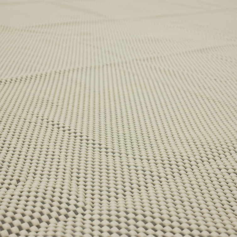 Ultra-Slim Non-Slip 8' x 10' White Rug Gripper Pad