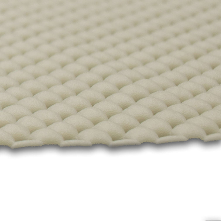 Ultra-Slim Non-Slip 8' x 10' White Rug Gripper Pad