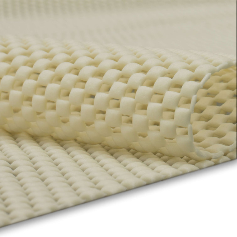 Ultra-Slim Non-Slip 8' x 10' White Rug Gripper Pad