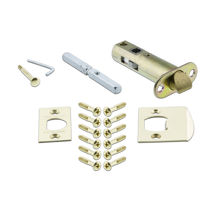 Polished Brass Meadows Plate with Egg & Dart Door Knob
