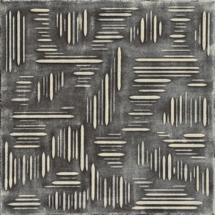 Country Wheat Faux Tin Brown Beige Glue-Up Ceiling Tile