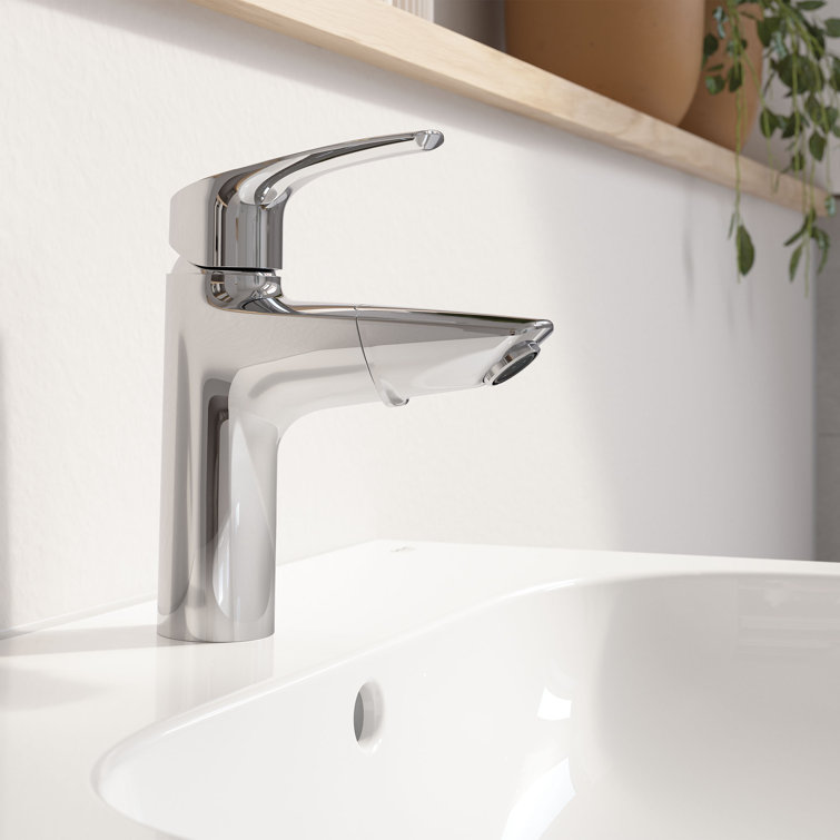 Eurosmart Chrome Single-Handle Pull-Out Bathroom Faucet