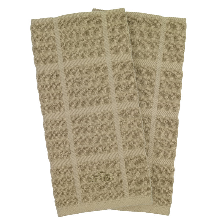 Cappuccino Terry Cotton Kitchen Towel Set, 17"x30"