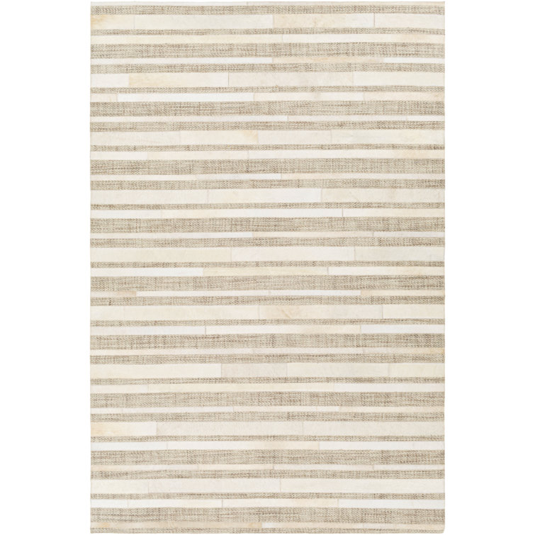Jardin Gray and Beige Handwoven Wool Area Rug 10' x 14'
