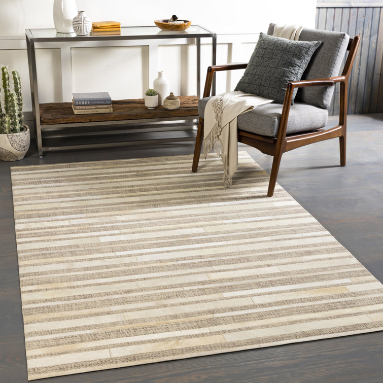 Jardin Gray and Beige Handwoven Wool Area Rug 10' x 14'