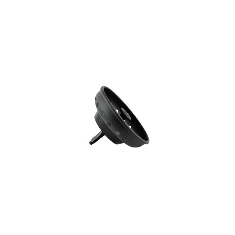 Black Stainless Steel Kitchen Sink Strainer with Fixed Post Basket