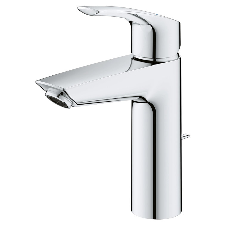Chrome Single-Handle Bathroom Faucet with Drain Assembly