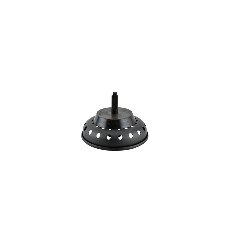 Black Stainless Steel Kitchen Sink Strainer with Fixed Post Basket