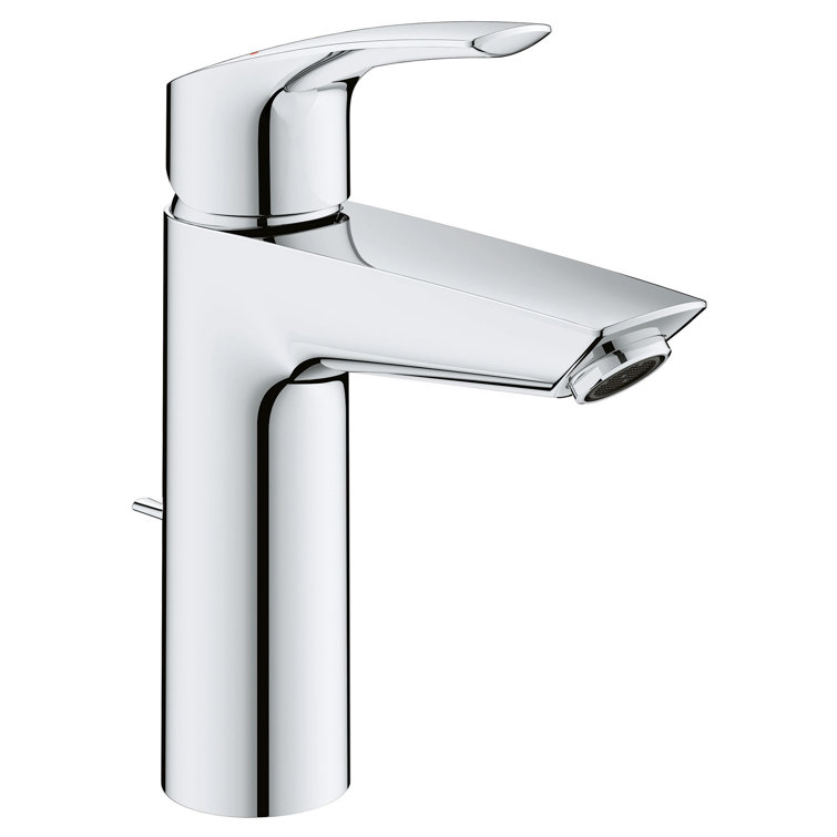 Chrome Single-Handle Bathroom Faucet with Drain Assembly