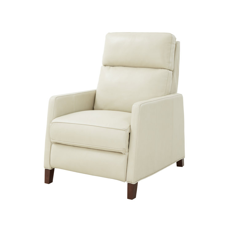Barone Parchment Zero Gravity Leather Power Recliner with USB